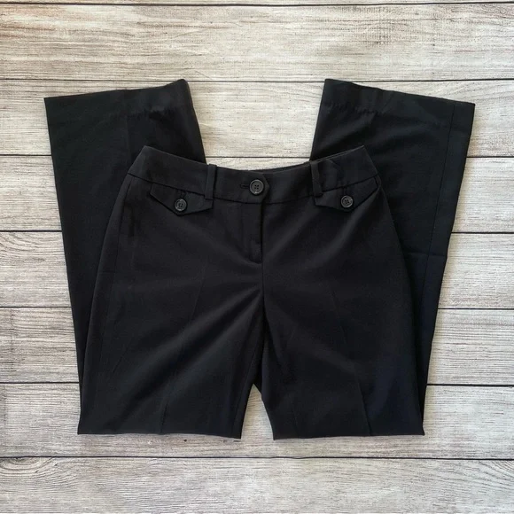 Ann Taylor | Pants & Jumpsuits | Ann Taylor Petite Black Dress Pants Curvy  Women 2p Straight Legs | Poshmark